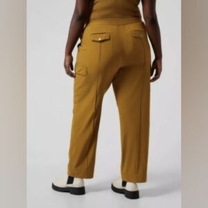 Athleta Wide Leg Pants in Mustard Yellow